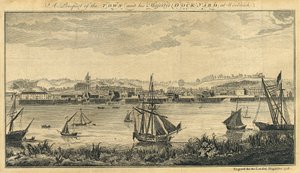 Vue de la ville et du chantier naval de Sa Majesté à Woolwich
