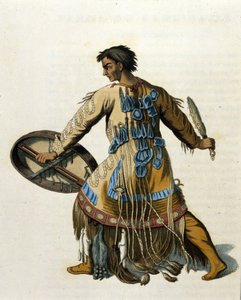 Un chaman sibérien. Gravure du XIXe siècle