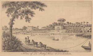 Vue de la maison du Dr. Batty à Twickenham - Unknown artist