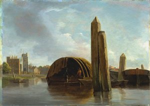 Une vue de Lambeth - Unknown artist