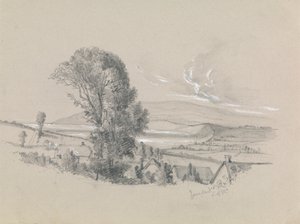 Vue de Yaverland, Île de Wight