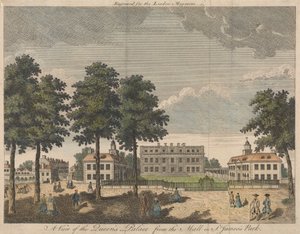 Vue du palais de la reine depuis le Mall dans le parc St. James