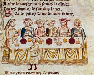 Scène de banquet : un roi et ses invités - Unknown artist