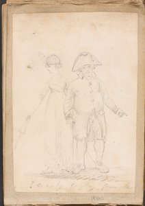 Une dame et un gentleman en tenue civile - Unknown artist