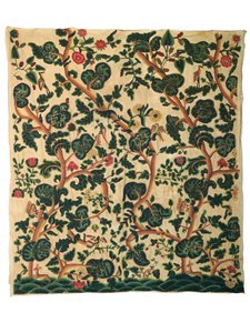 Un grand panneau de broderie