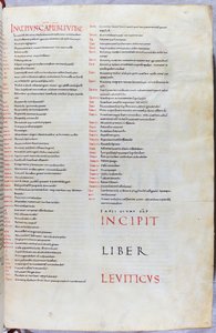 Page de la Bible du XIe siècle avec l