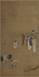 Une partie de pique-nique : musiciens et serviteurs - Unknown artist