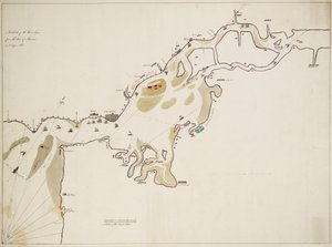 Croquis du fleuve Tage depuis la barre d