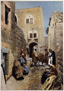Une rue à Bethléem, fin du 19ème siècle - Unknown artist