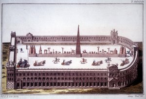 Une course de chars au Cirque Maxime (Circo Massimo). - Unknown artist