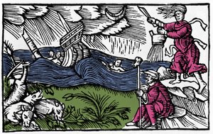 Une sorcière provoque une tempête d