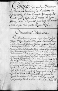 Livre de comptes pour l