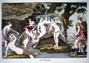 Actéon transformé en cerf - dans Dizionario mitologico