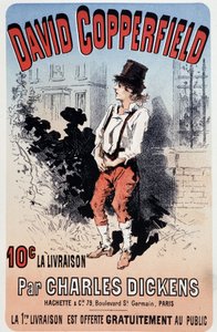 Affiche publicitaire pour la publication de « David Copperfield » par Charles Dickens, v.1890 - Unknown artist