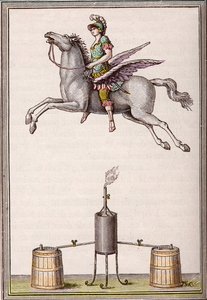 Figure aérostatique de 6 pieds 8 pouces de long, 9 pieds 6 pouces de haut réalisée par les frères Enslen (Christian Gottfried) - Unknown artist