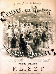 Affiche des soirées de Vienne. Valses caprices d
