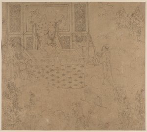 Album de thèmes taoïstes et bouddhistes : Rois des enfers : Feuille 31 - Unknown artist
