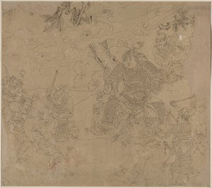 Album de thèmes taoïstes et bouddhistes : Recherche de la montagne : Feuille 41