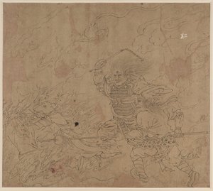 Album de thèmes taoïstes et bouddhistes : Recherche de la montagne : Feuille 42
