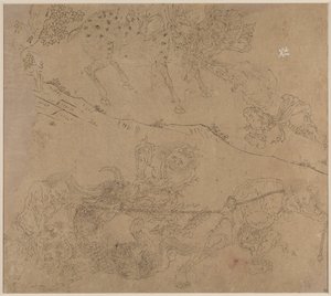 Album de thèmes taoïstes et bouddhistes : Recherche de la montagne : Feuille 47