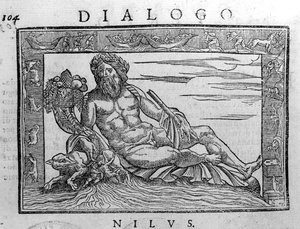 Allégorie du Nil, gravure du XVIIe siècle