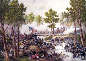 Guerre civile américaine (1861 - 1865) : Bataille de Spotsylvania Courthouse (Virginie) 08-21 mai - Unknown artist