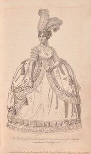 Anne Townshend, marquise Townshend en robe de cour complète - Unknown artist