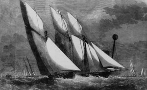 Course annuelle du Royal Thames Yacht Club : Galatea et Sharck en 1862, Bibl. des Arts déco. - Unknown artist