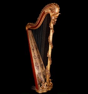 Art France : harpe de la reine de France Marie Antoinette (1755-1793)