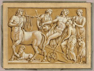 Bacchus dans son char avec ses serviteurs - Unknown artist