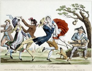 Bal : danse villageoise - s.d., fin 18e siècle, Carnavalet. - Unknown artist