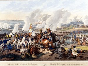 Bataille de Leipzig (bataille des nations), les 16-19 octobre 1813 - Unknown artist