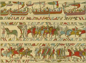 Tapisserie de Bayeux. Attaque normande - Unknown artist