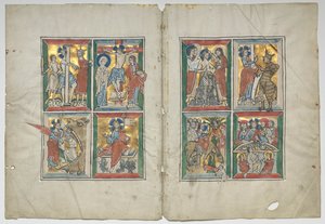 Bifolio avec des scènes de la vie du Christ - Unknown artist