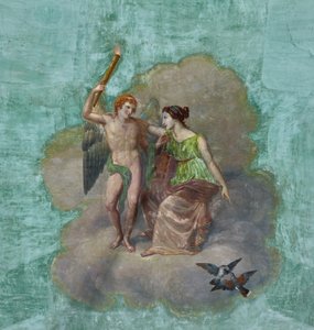 Oiseaux, et Cupidon et Psyché, (détail) - Unknown artist