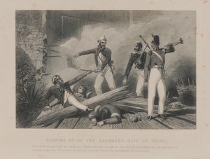 Explosion de la porte du Cachemire à Delhi, mutinerie indienne - Unknown artist