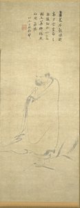 Bodhidharma traversant le Yangzi sur un roseau - Unknown artist
