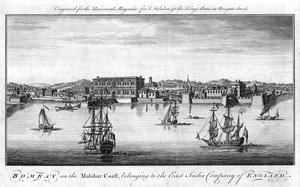 Bombay, port de la Compagnie des Indes orientales d
