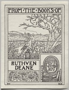 Ex-libris : Ruthven Deane - Unknown artist