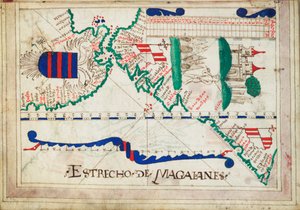 Relié dans un atlas de vingt-cinq cartes avec diagrammes et tableaux. Portugais ou espagnol.