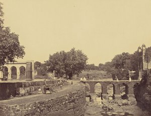 Pont et jardins près du Musjid - Unknown artist