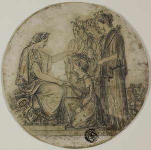 Britannia distribuant des couronnes civiques - Unknown artist