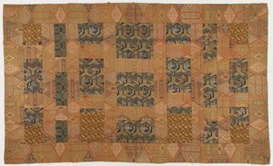 Brocade, soie. Robe de moine bouddhiste, patchée; kesa 袈裟 - Unknown artist
