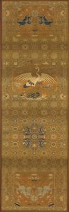 Brocade, soie. Panneau oblong; housse de chaise - Unknown artist