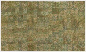Brocade, soie, robe de moine bouddhiste, patchwork ; kesa
