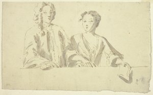 Couple en buste - Unknown artist