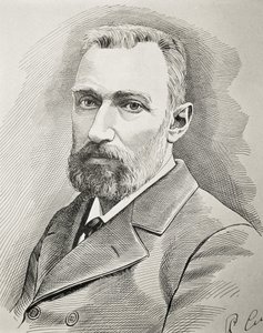 CURIE, Pierre (1859-1906). Physicien français. Portrait de 1898 - Unknown artist