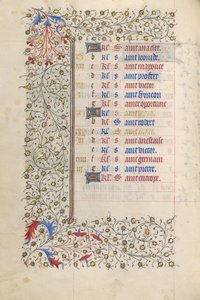 Page du calendrier - Unknown artist