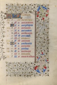 Page du calendrier - Unknown artist