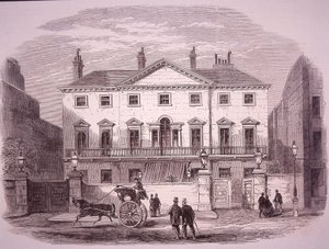 Cambridge House à Piccadilly en 1860, maison du PM lord Palmerston - Unknown artist
